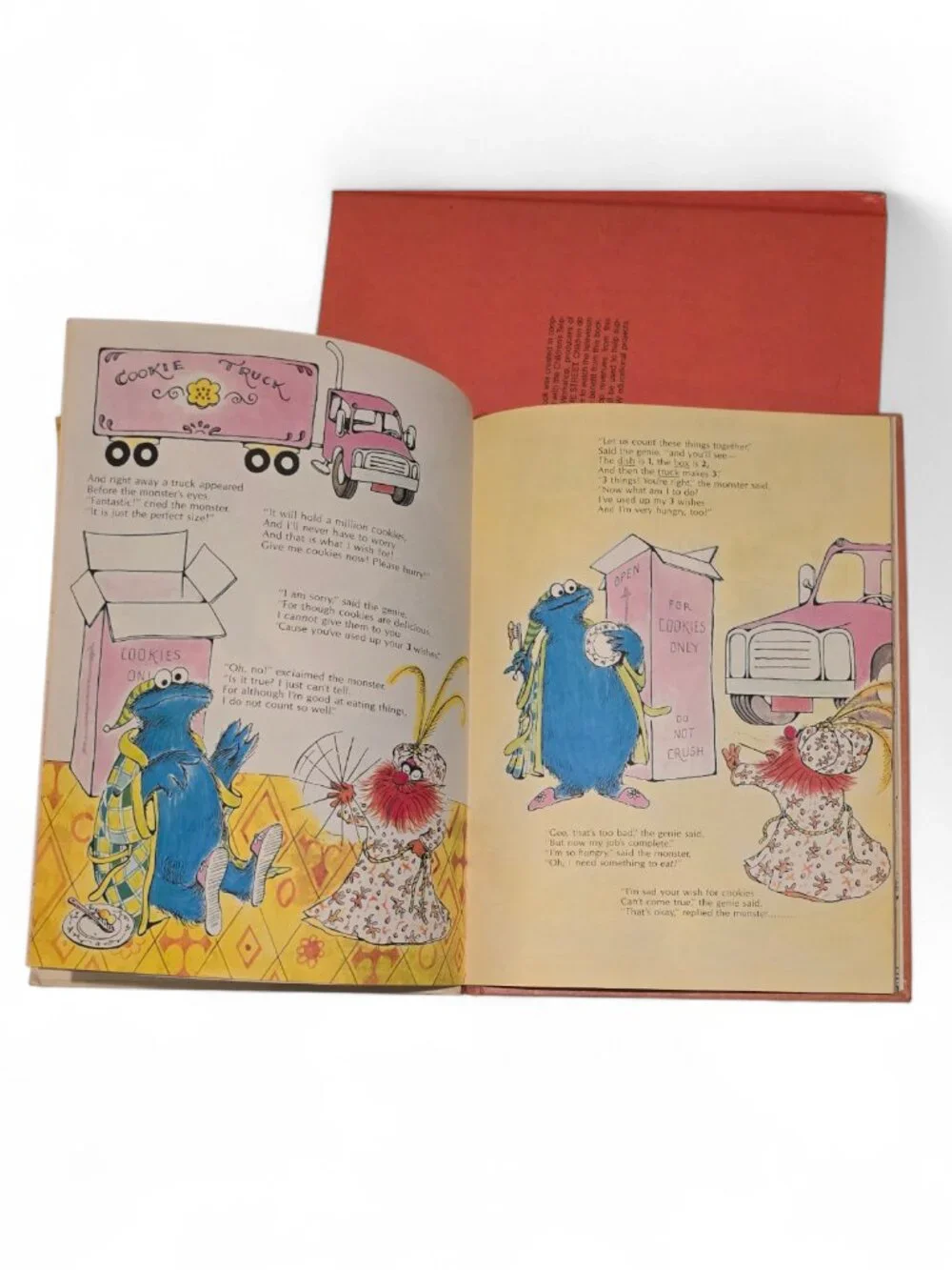 Vintage Sesame Street Library Lot Vol 1-5 Hardcover Books Big Bird CookieMonster